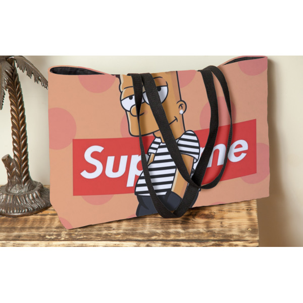 Custom Design - Tote w/Black Handles - Lifestyle View