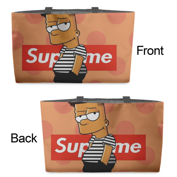 Custom Design - Tote w/Black Handles - Front & Back Views