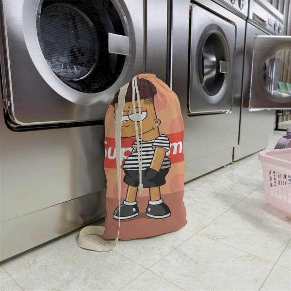 Custom Design - Small Landry Bag - In Context