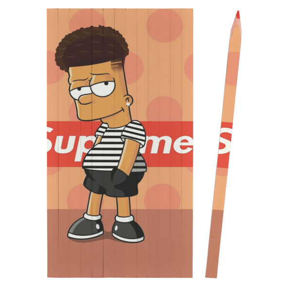 Custom Design - Colored Pencils - Front View
