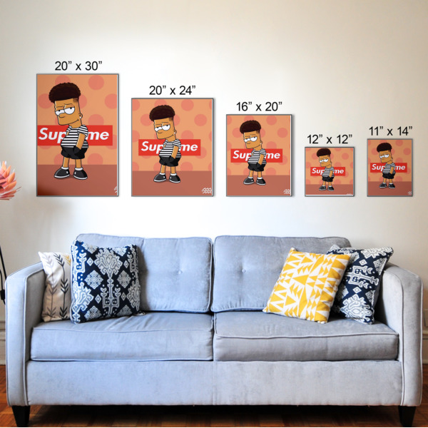 Custom Design - Wood Prints - Size Comparison