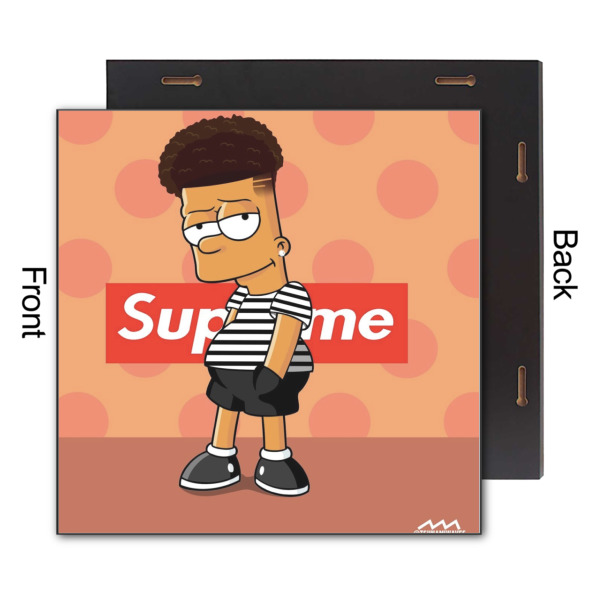 Custom Design - 12x12 Wood Print - Front & Back View