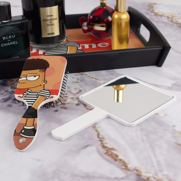 Custom Design - Hair Brush - With Hand Mirror