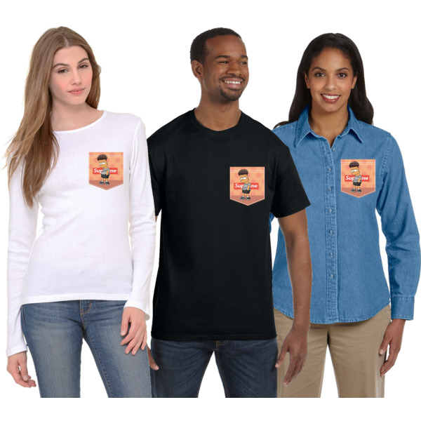 Custom Design - Iron On Faux Pocket (On Garments)