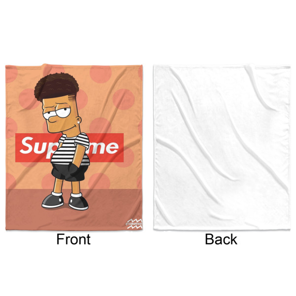 Custom Design - Minky Blanket - 50"x60" - Single Sided - Front & Back