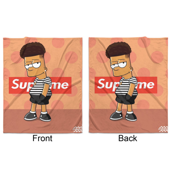 Custom Design - Minky Blanket - 50"x60" - Double Sided - Front & Back