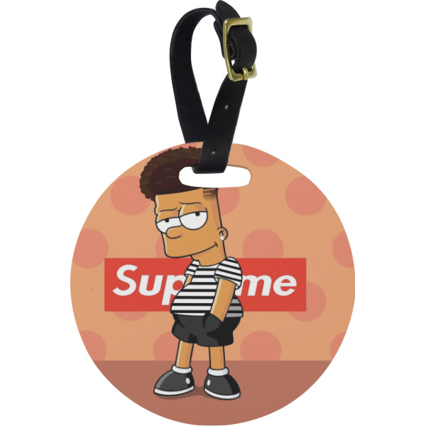 Custom Design Your Own Plastic Luggage Tag - Round