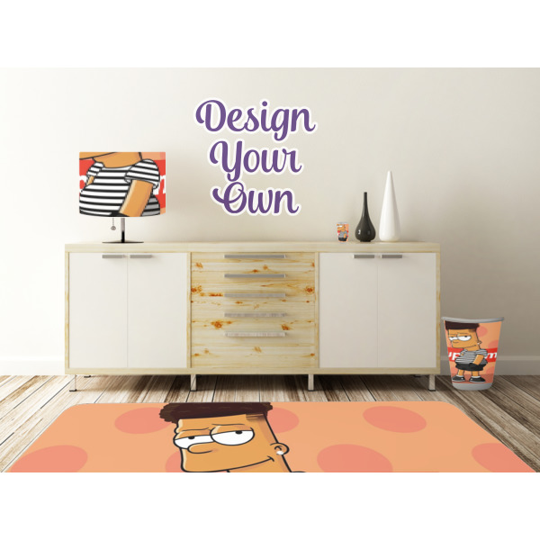 Custom Design - Wall Graphic Decal Wooden Desk