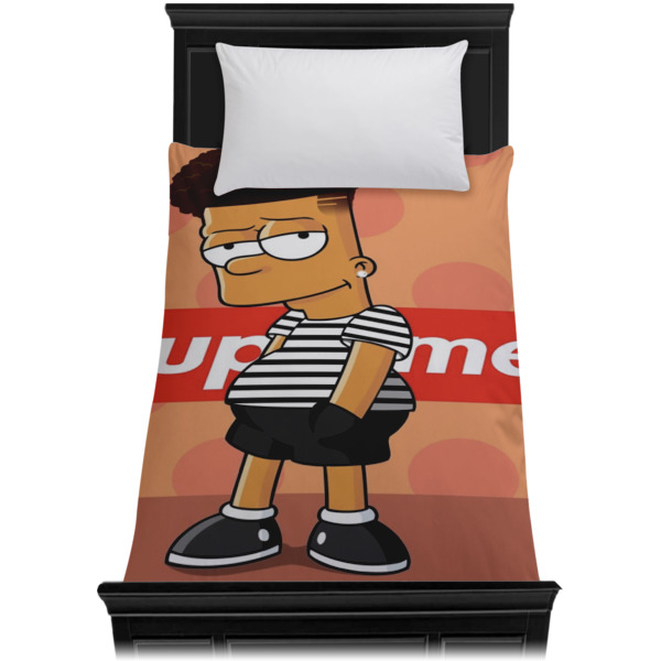 Custom Design - Duvet Cover - Twin - On Bed - No Prop