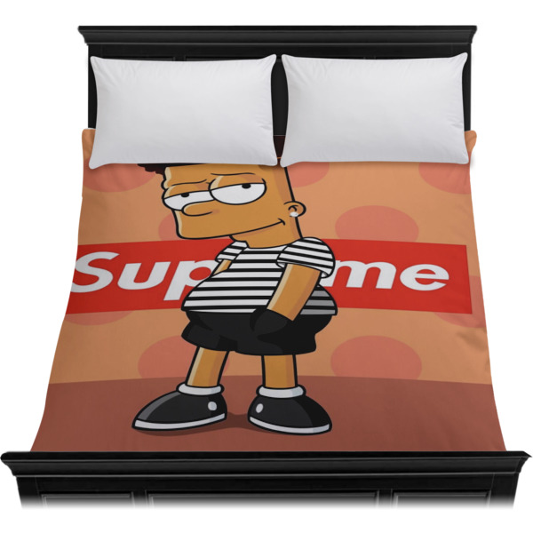 Custom Design - Duvet Cover - Queen - On Bed - No Prop