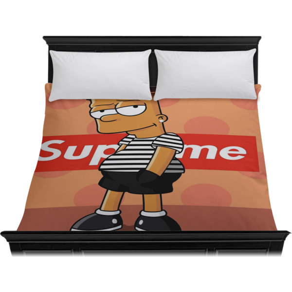 Custom Design - Duvet Cover - King - On Bed - No Prop