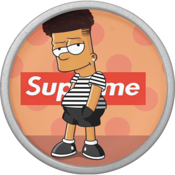 Custom Design - Cabinet Knob - Nickel - Front