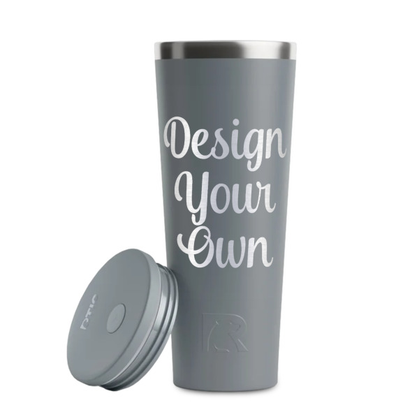 Custom Design - Grey RTIC Everyday Tumbler - 28 oz. - Lid Off