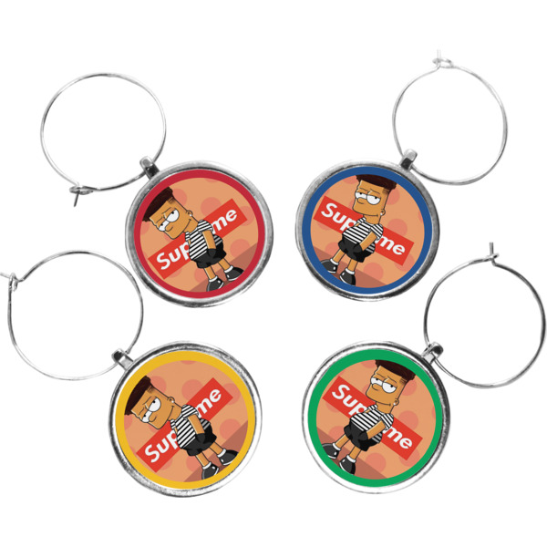 Custom Design Your Own Wine Charms - Set of 4