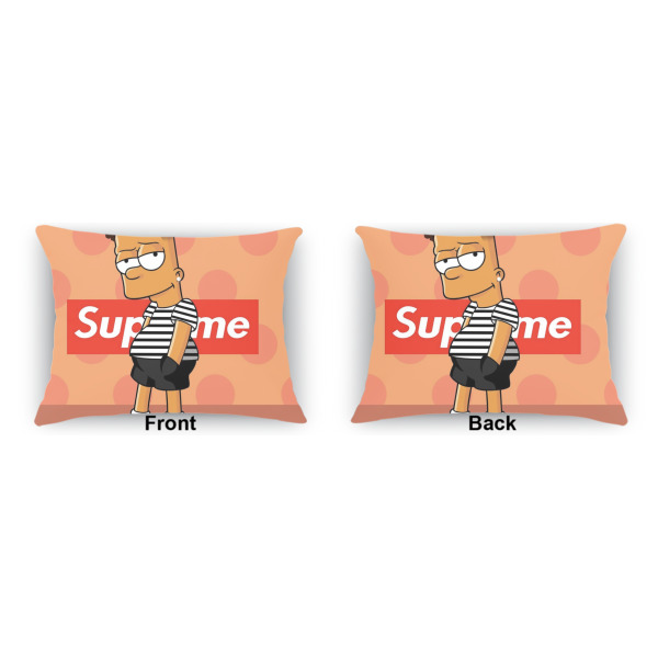 Custom Design - Indoor Rectangular Burlap Pillow (Front and Back)