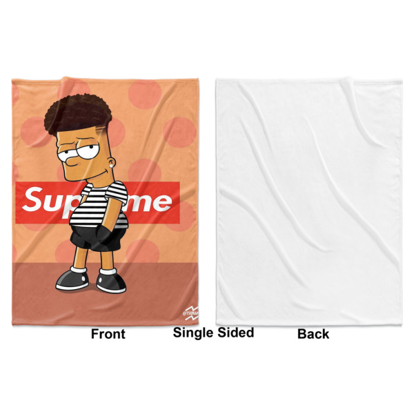 Custom Design - Baby Blanket (Single Sided - Printed Front, White Back)