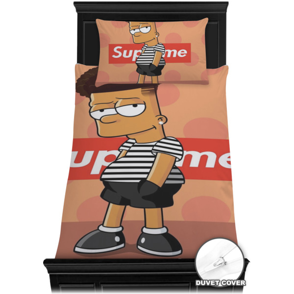 Custom Design - Bedding Set - Twin - Duvet - On Bed