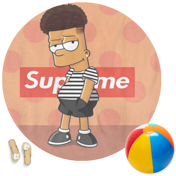 Custom Design Your Own Round Beach Towel