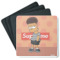 Design Your Own Square Rubber Backed Coasters - Set of 4