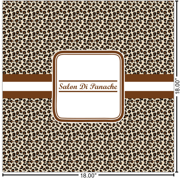 Custom Leopard Print Cabinet Decal - Medium (Personalized)