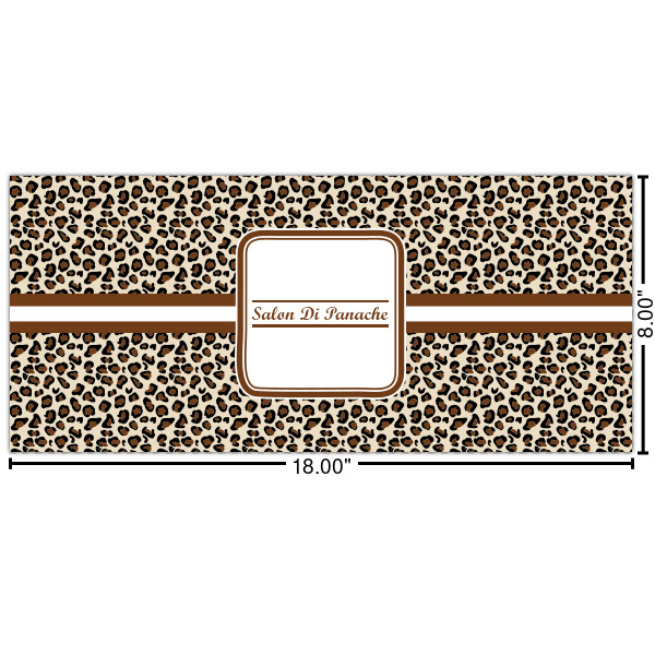 Custom Leopard Print Cabinet Decal - Small (Personalized)