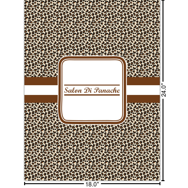 Custom Leopard Print Cabinet Decal - Large (Personalized)