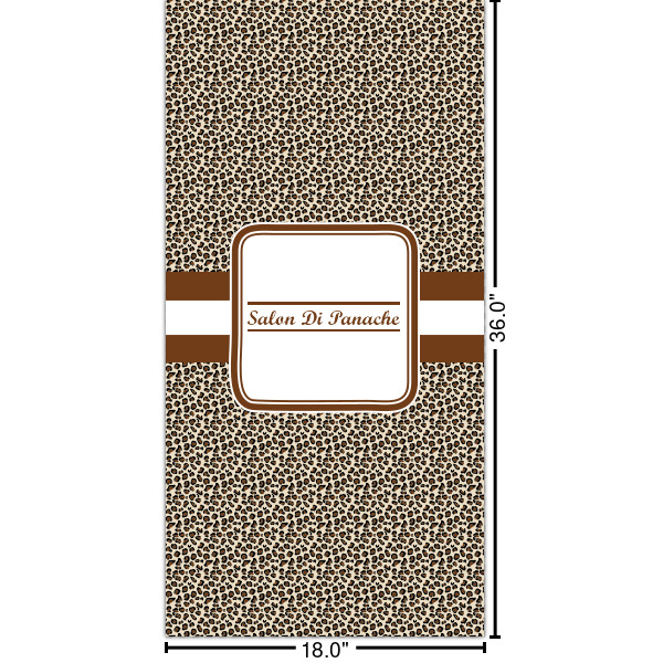 Custom Leopard Print Cabinet Decal - XLarge (Personalized)