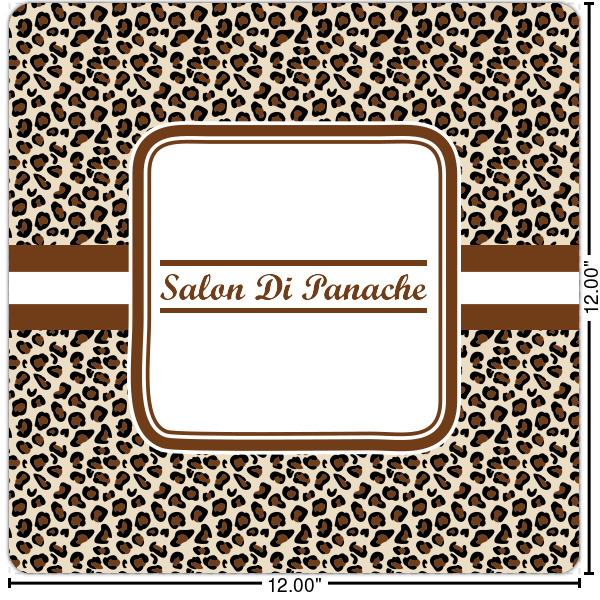 Custom Leopard Print Square Decal - Medium (Personalized)