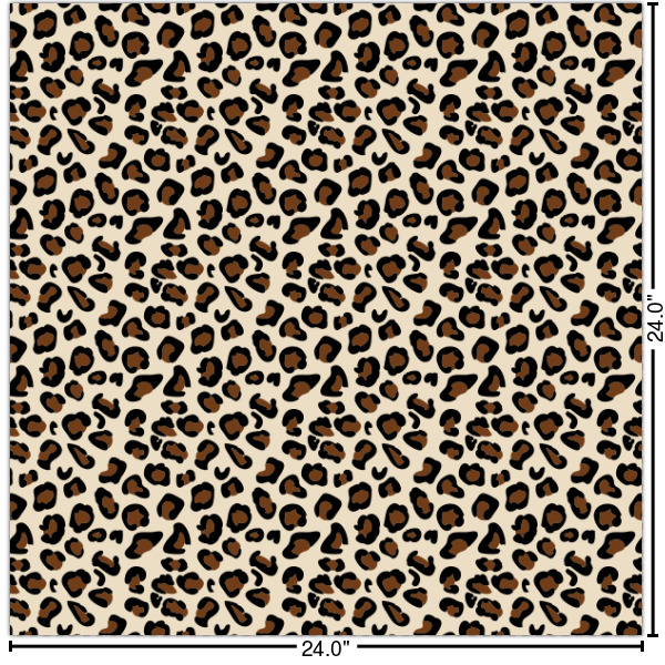 Custom Leopard Print Wallpaper & Surface Covering (Peel & Stick 24"x 24" Sample)