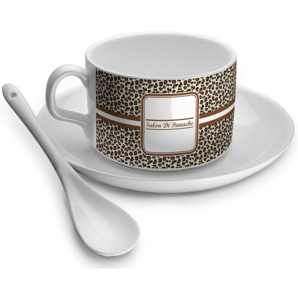 Custom Leopard Print Tea Cup (Personalized)