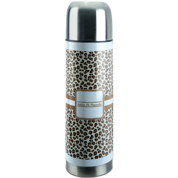 Custom Leopard Print Stainless Steel Thermos (Personalized)