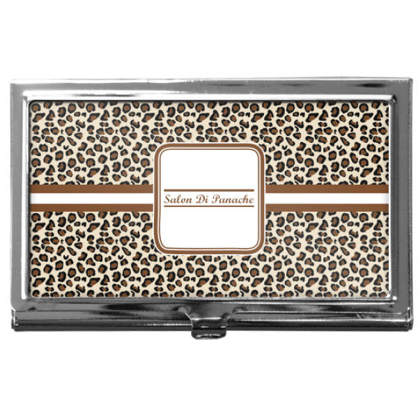Custom Leopard Print Business Card Case