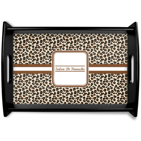 Custom Leopard Print Wooden Tray (Personalized)