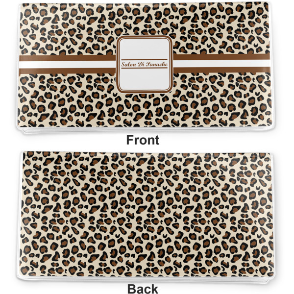 Custom Design - Vinyl Check Book Cover - Front and Back