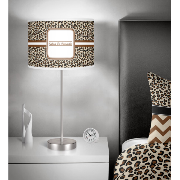 Custom Design - 13" Drum Lampshade - In Room