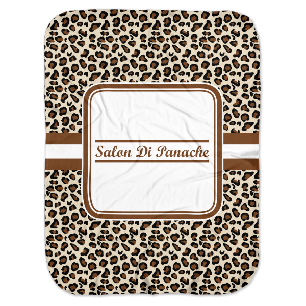 Custom Leopard Print Baby Swaddling Blanket (Personalized)