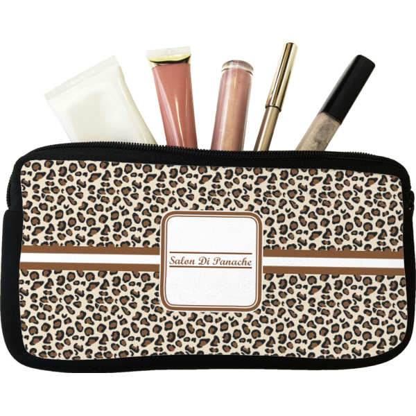 Custom Leopard Print Makeup / Cosmetic Bag (Personalized)