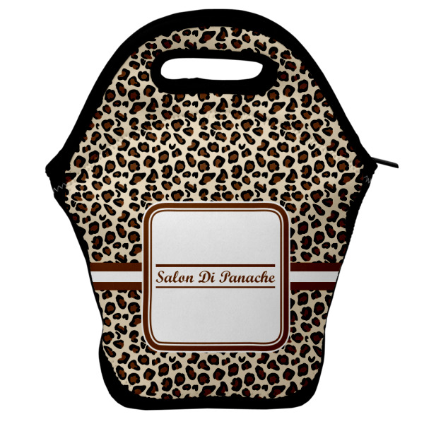 Custom Leopard Print Lunch Bag w/ Name and Initial
