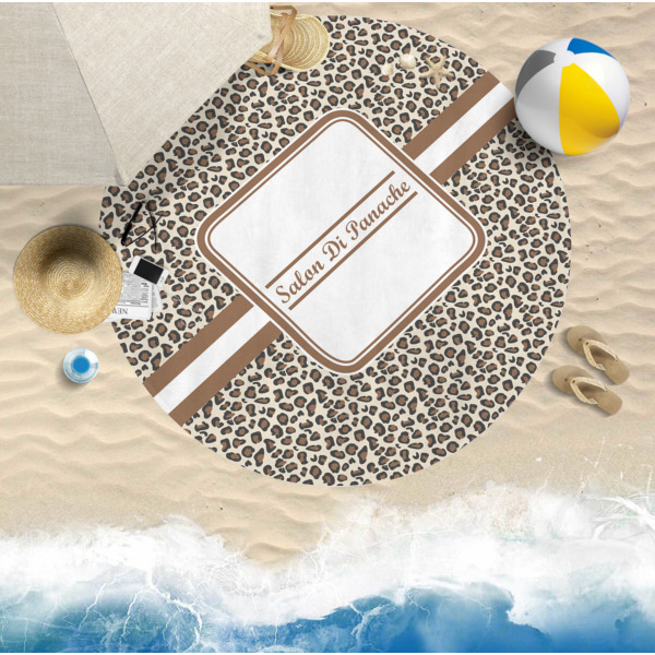 Custom Design - Round Beach Towel Lifestyle