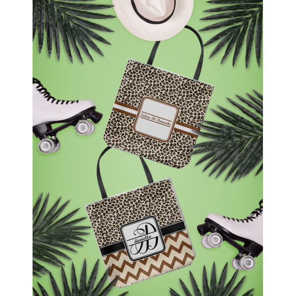 Custom Design - Canvas Tote Lifestyle Front and Back- 13x13