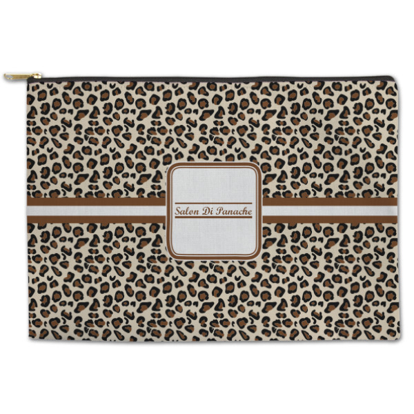 Custom Leopard Print Zipper Pouch (Personalized)