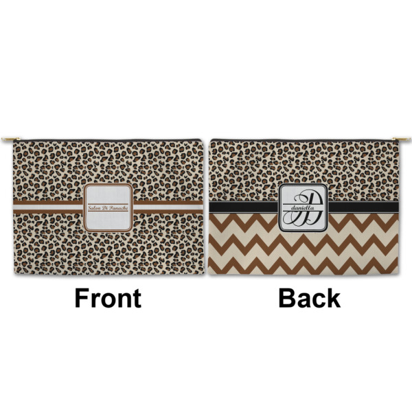 Custom Design - Large Zipper Pouch Approval (Front and Back)