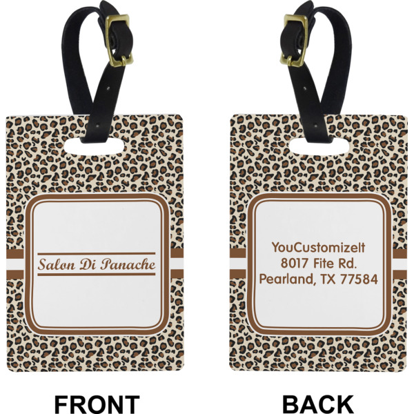 Custom Design - Rectangle Luggage Tag (Front + Back)