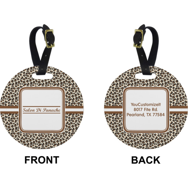 Custom Design - Circle Luggage Tag (Front + Back)
