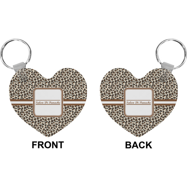 Custom Design - Heart Keychain (Front + Back)