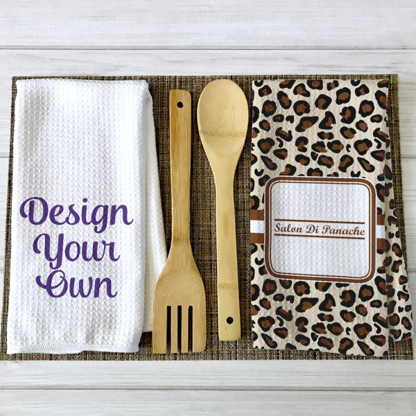 Custom Design - Waffle Weave Towels - 2 Print Styles