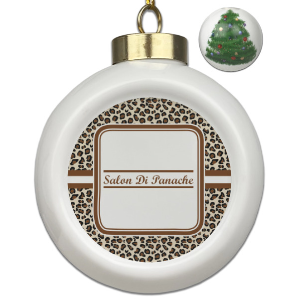 Custom Design Your Own Ceramic Ball Ornament - Christmas Tree