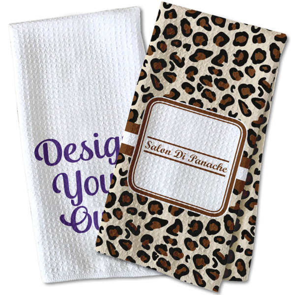 Custom Design - Waffle Weave Towels - Two Print Styles