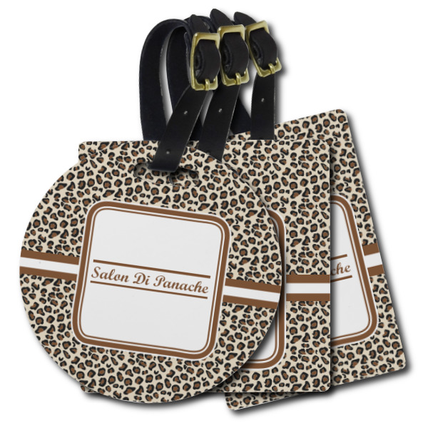 Custom Leopard Print Plastic Luggage Tag (Personalized)