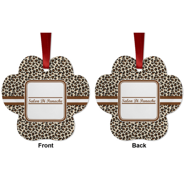 Custom Design - Metal Paw Ornament - Front and Back